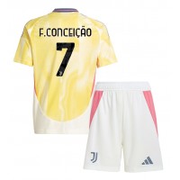 Juventus Francisco Conceicao #7 Replica Away Minikit 2024-25 Short Sleeve (+ pants)